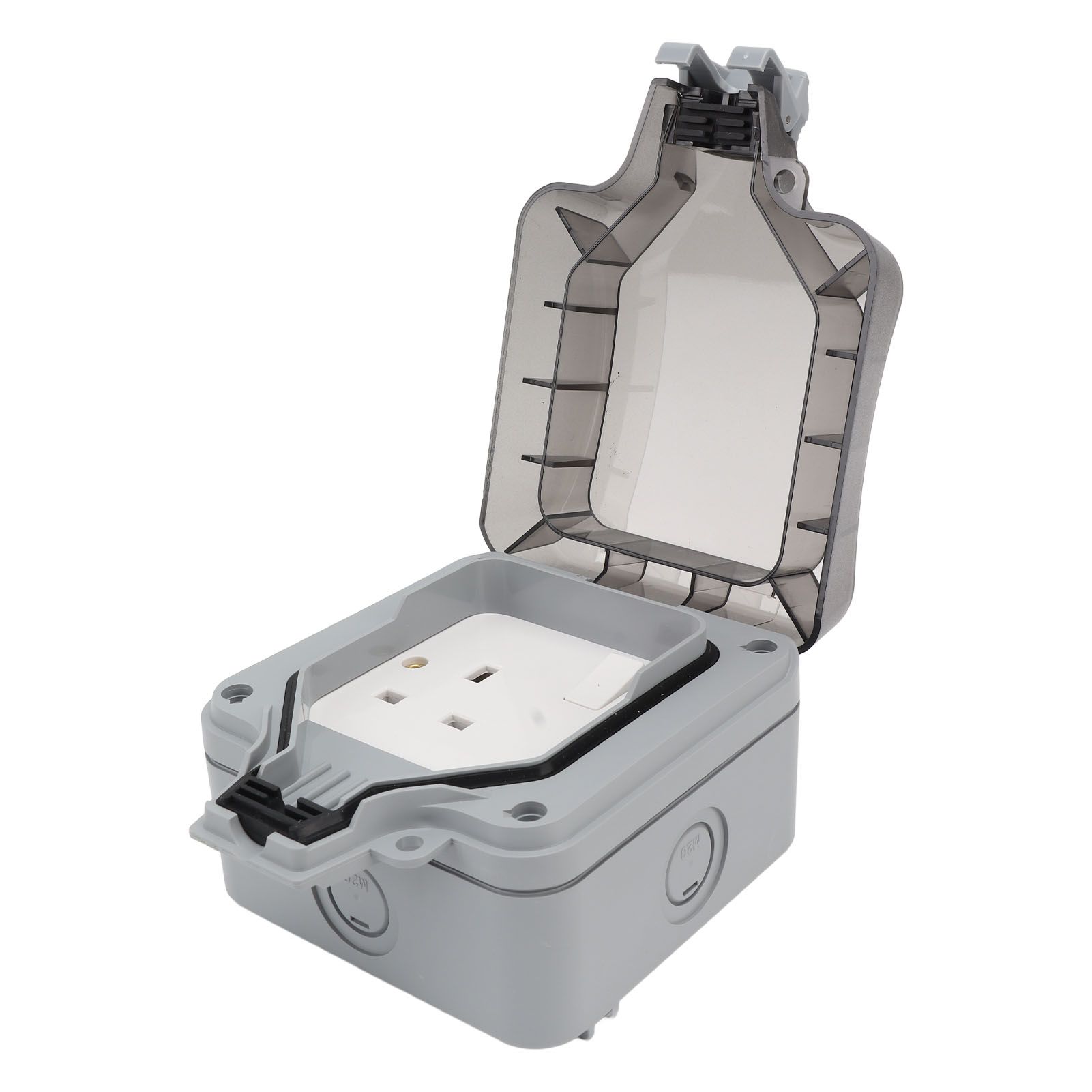 IP66 Outdoor Waterproof Switch Socket Box Surface Mounted Splashproof Dustproof Charging UK Socket 250V โ image 2