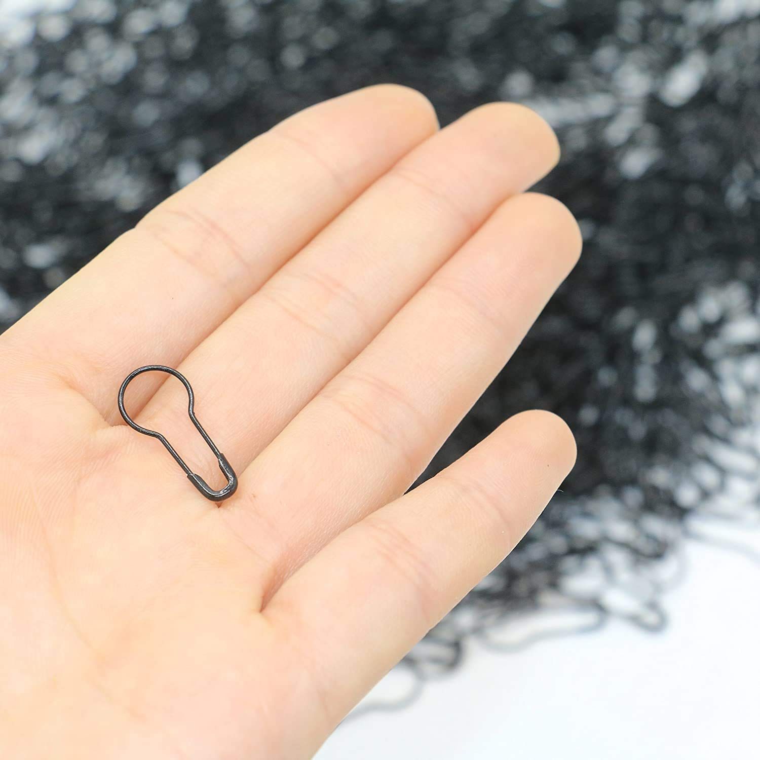 Clothing Tag Pins Bulb Pin Metal Gourd Pin DIY Home Accessories Safety Pins Bulb Pin MULTIPLE USE Black โ image 3