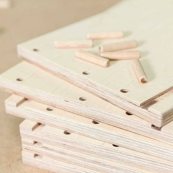 Wood Dowels Beech Wood Dowels Woodworking Supplies Drilling Dowels DIY - Wood color - Size 6-30mm — image 2