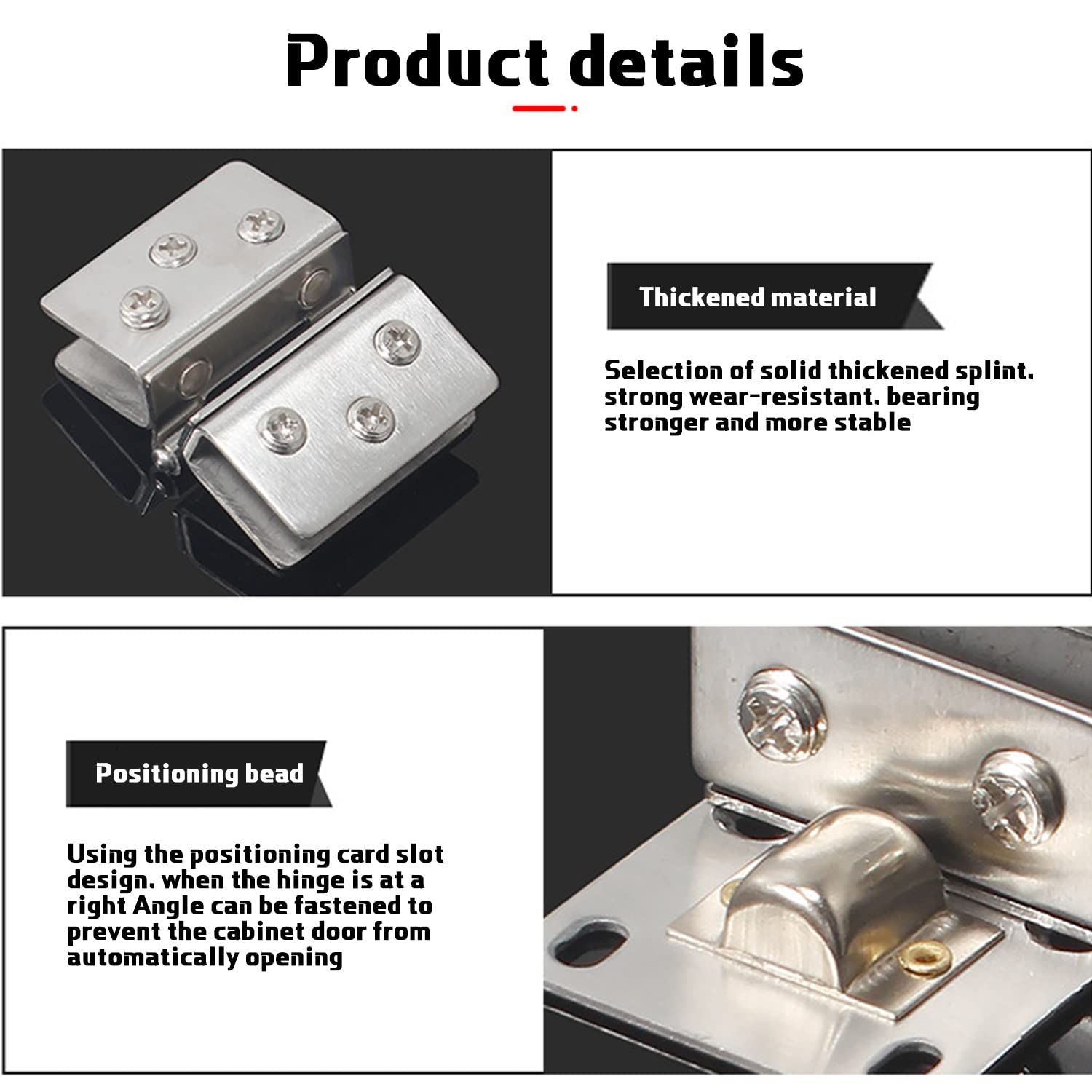 Bathroom Clamp Clip,Glass Door Hinge,Glass Door Hinge Cabinet Glass Door Hinge Cupboard Showcase Cabinet Door Hinge Glass Clamp โ image 4