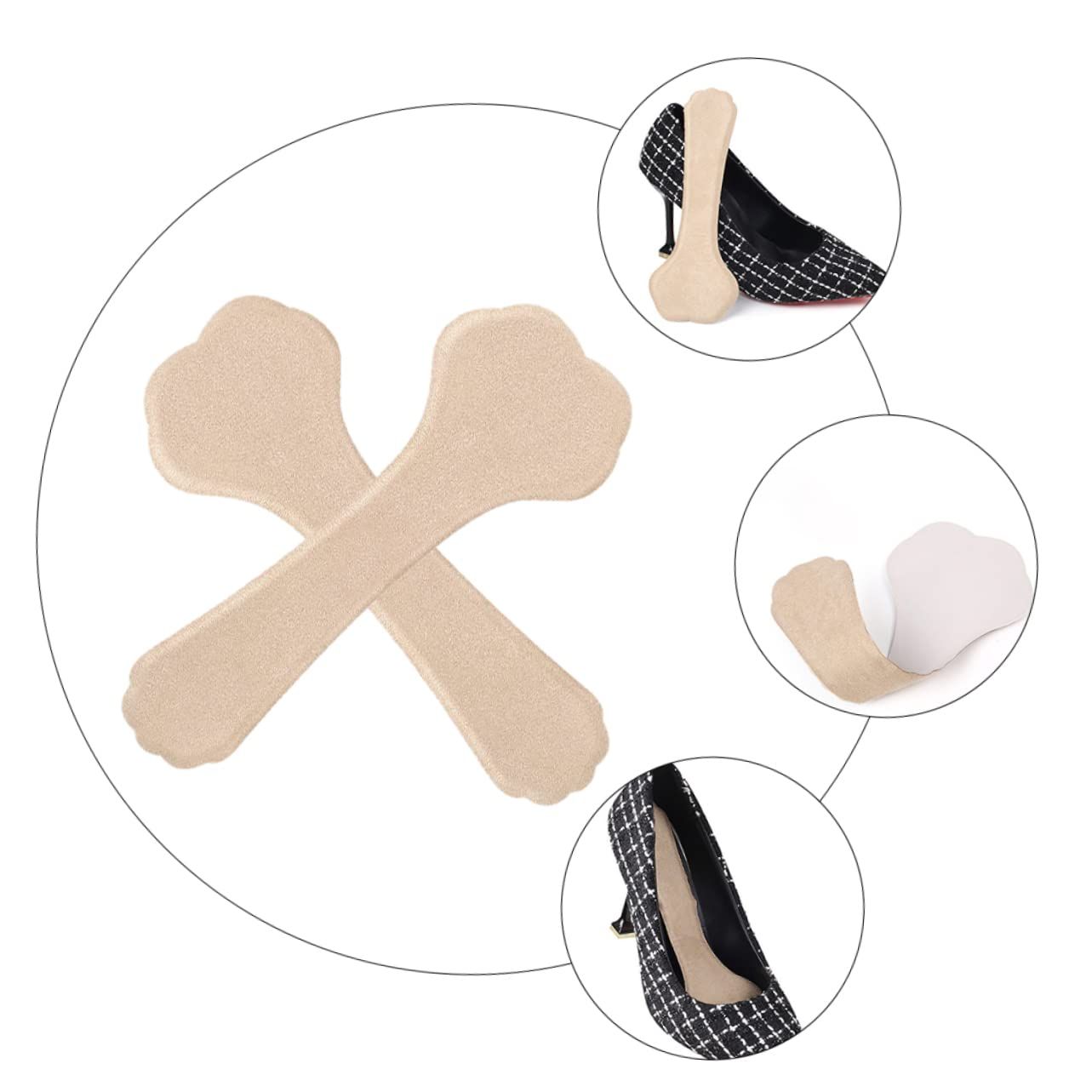 2pairs High Heels Capri Pad Shoe Inserts Stickers Shoes Insoles Shoes Inserts Sandals Heels Gym Pad High Heels Inserts — image 4