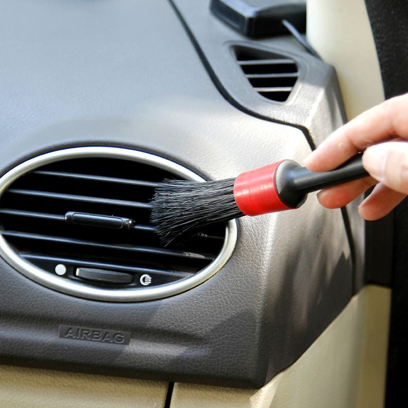 Detailing Brush Set -5 Different Sizes Premium Natural Boar Hair Mixed Fiber Plastic Handle Automotive Detail Brushes โ image 2