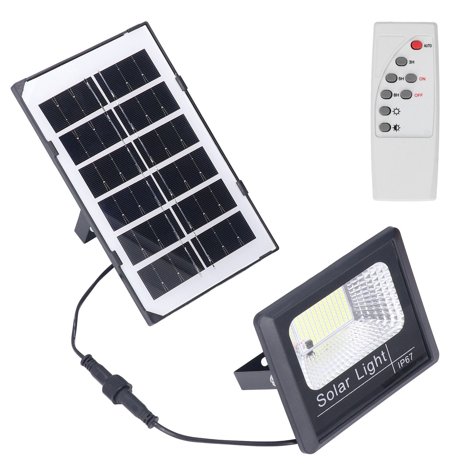 100LED Outdoor Solar Flood Light IP67 Waterproof Solar Wall Lamp Remote Control Street Lamp for Garden 40W โ image 6