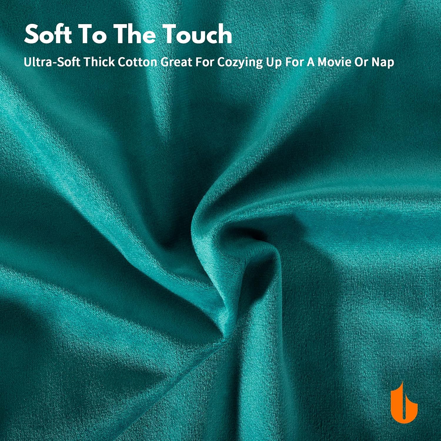 Not Fade Velvet Soft Solid Decorative Throw Pillow Covers Square Cushion Case for Sofa Bedroom Car 18 × 18 Inch 45 × 45 cm, Aqua Green — image 3