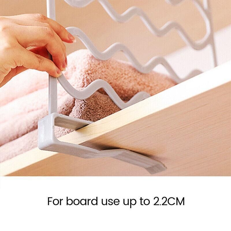4PCS Clip-On Closet Shelf Dividers Wardrobe Organizer for Clothes and Cabinets โ image 6