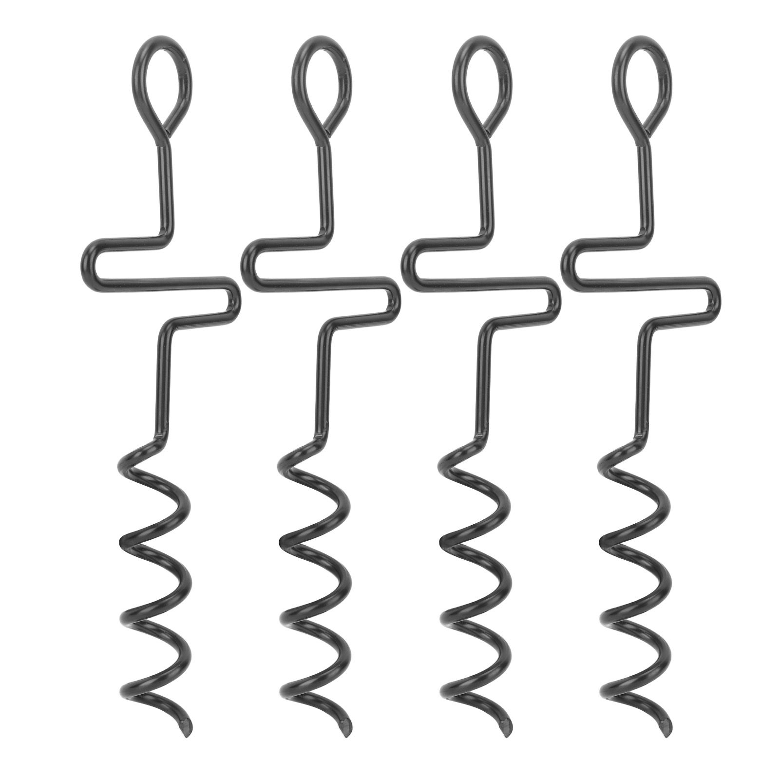 4PCS Spiral Tent Tacks Iron Stable Spiral Type Heavy Duty Spiral Tent Stake for Tent Trampolines Garden Fence โ image 2