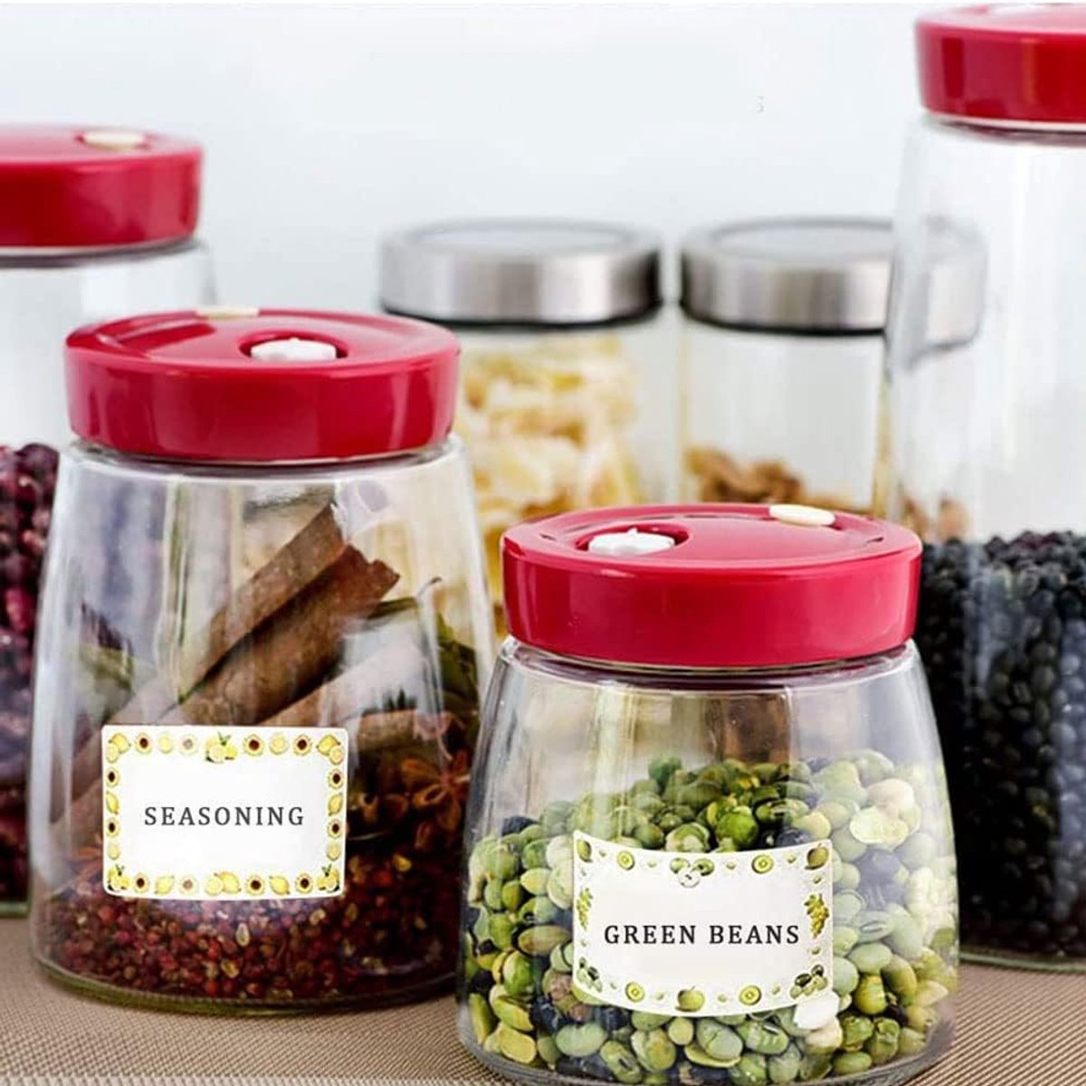250 pieces - 5*3 cm - Label - sticker - Jam labels for jars - food freezer labels - self-adhesive jam jar labels - decorative removable sticky jam jars โ image 3
