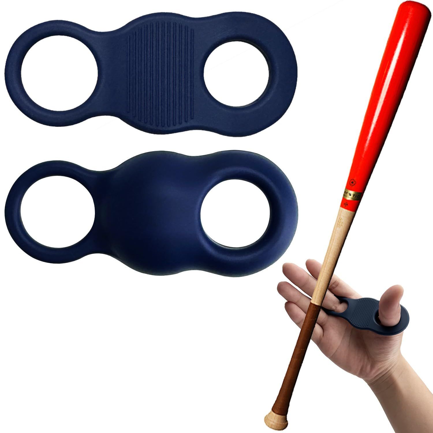 2 Pack Soft Silicone Baseball&Softball Thumb Guards for Shock Absorption, Blister Prevention, Bat Sting Reduction for Swing Training (blue)