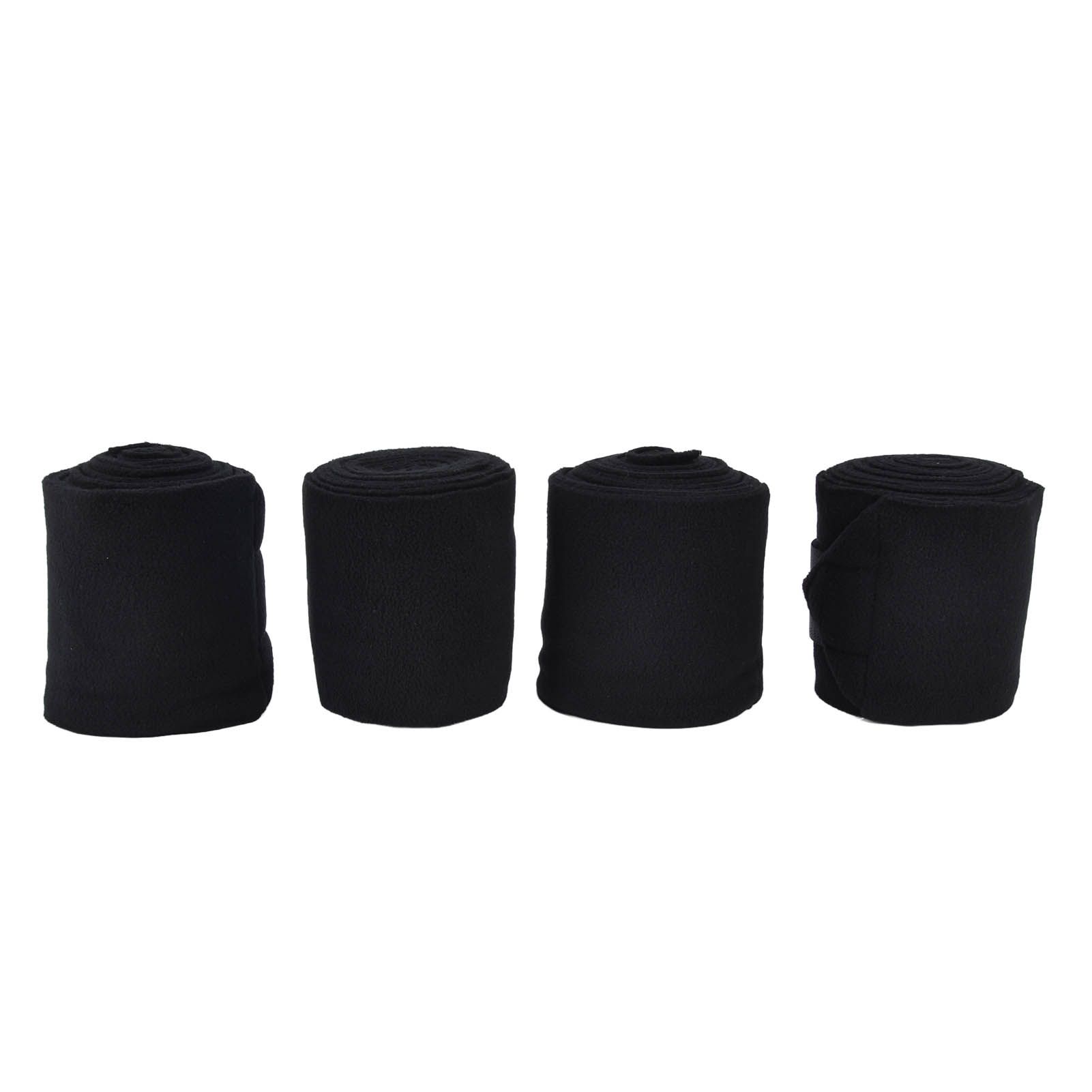 4Pcs Horse Leg Warp Self Adhesive Breathable Wear Resistant Animal Leg Bandage for Cows Horses Black — image 3