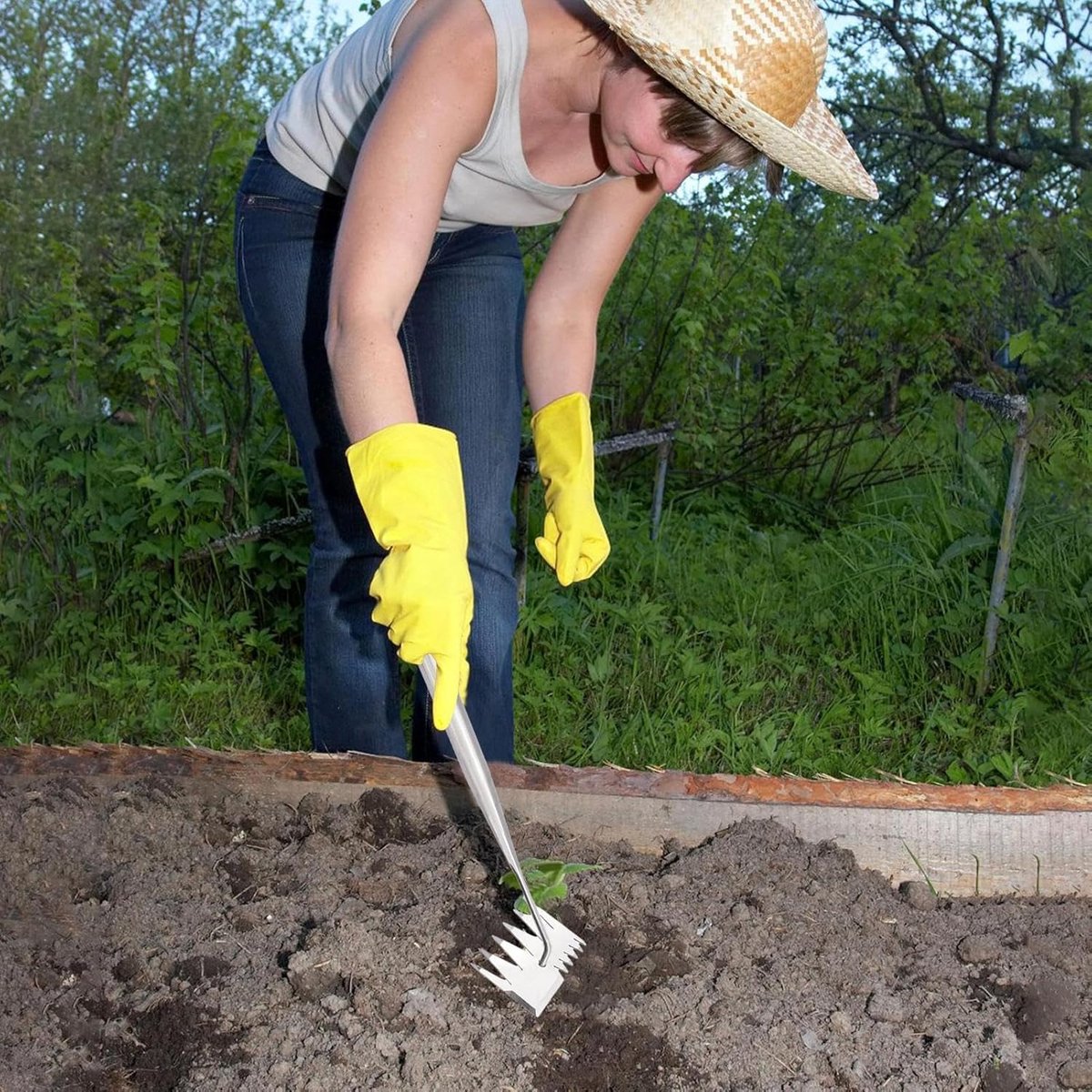 Hoe - Hoes - Garden Rake - Weed remover - Garden items - Garden tools - Weed brush - Weed remover - Weed killer - Weed control - Weed remover - Hoe with handle — image 4