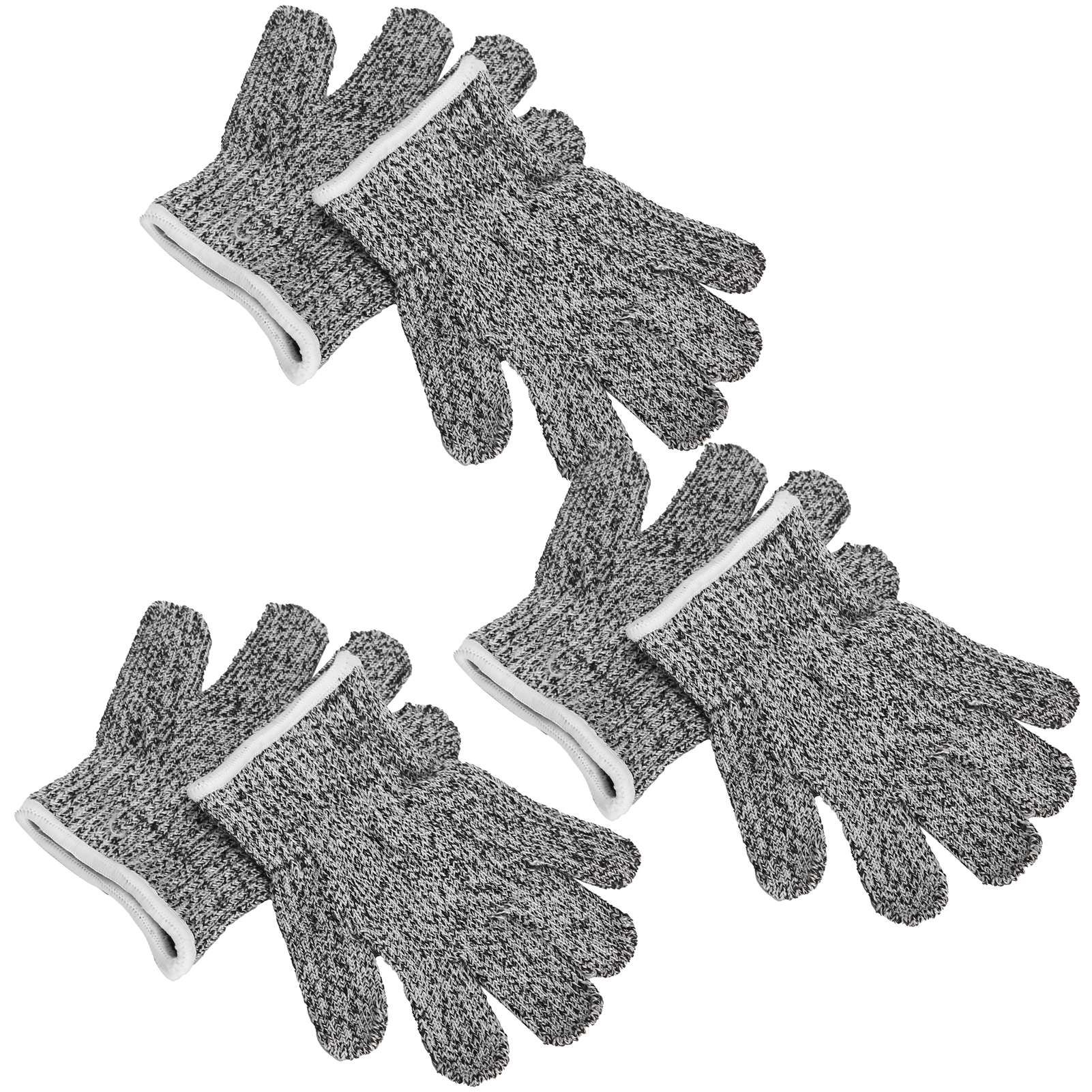 3 Pairs Kids Cutting Resistant Gloves Children Work Safety Protection Gloves for Gardening — image 4
