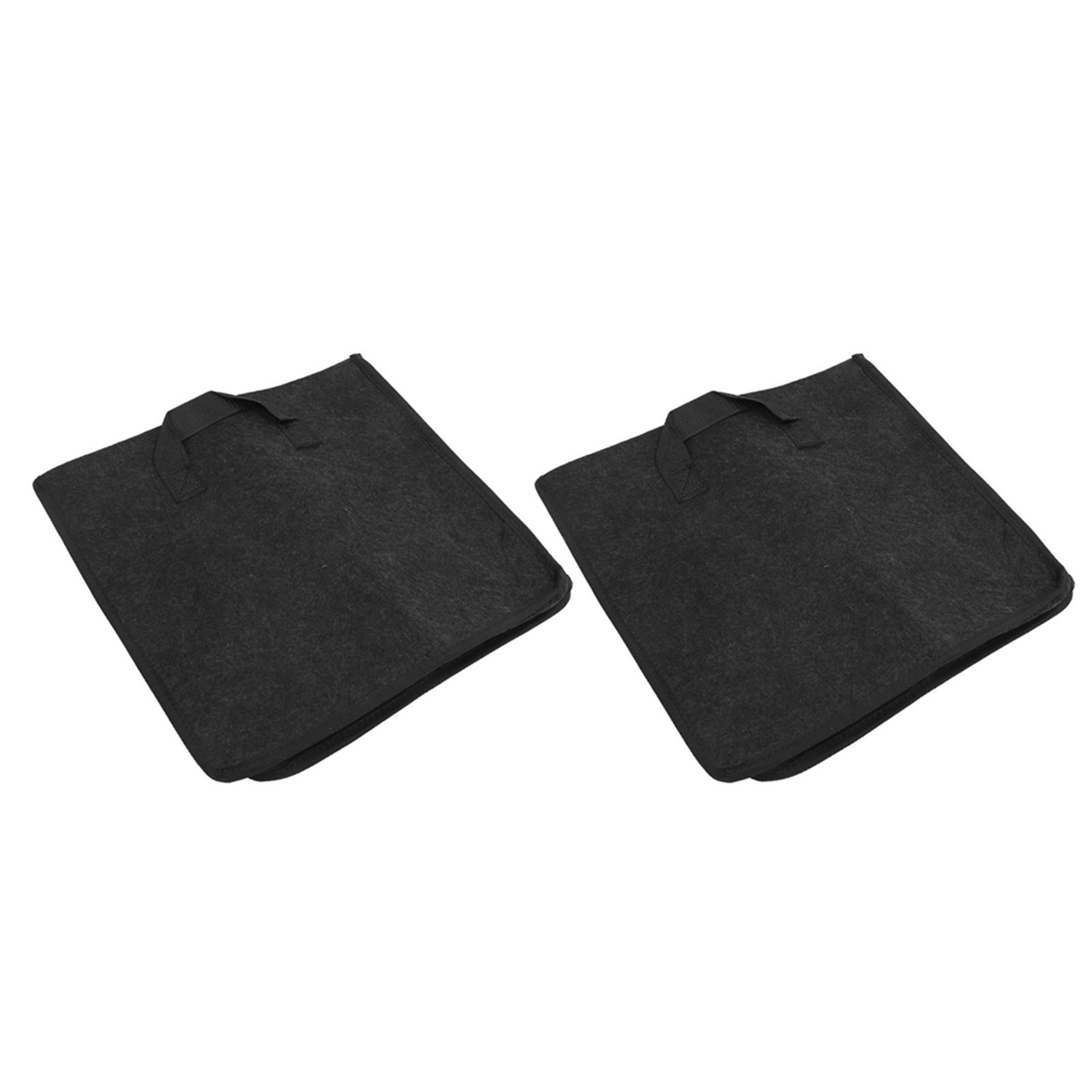 2PCS Plant Grow Bags Felt Vegetable Growing Pots with Handles Flower Planting Bed15Gallon 35x35x35cm — image 5