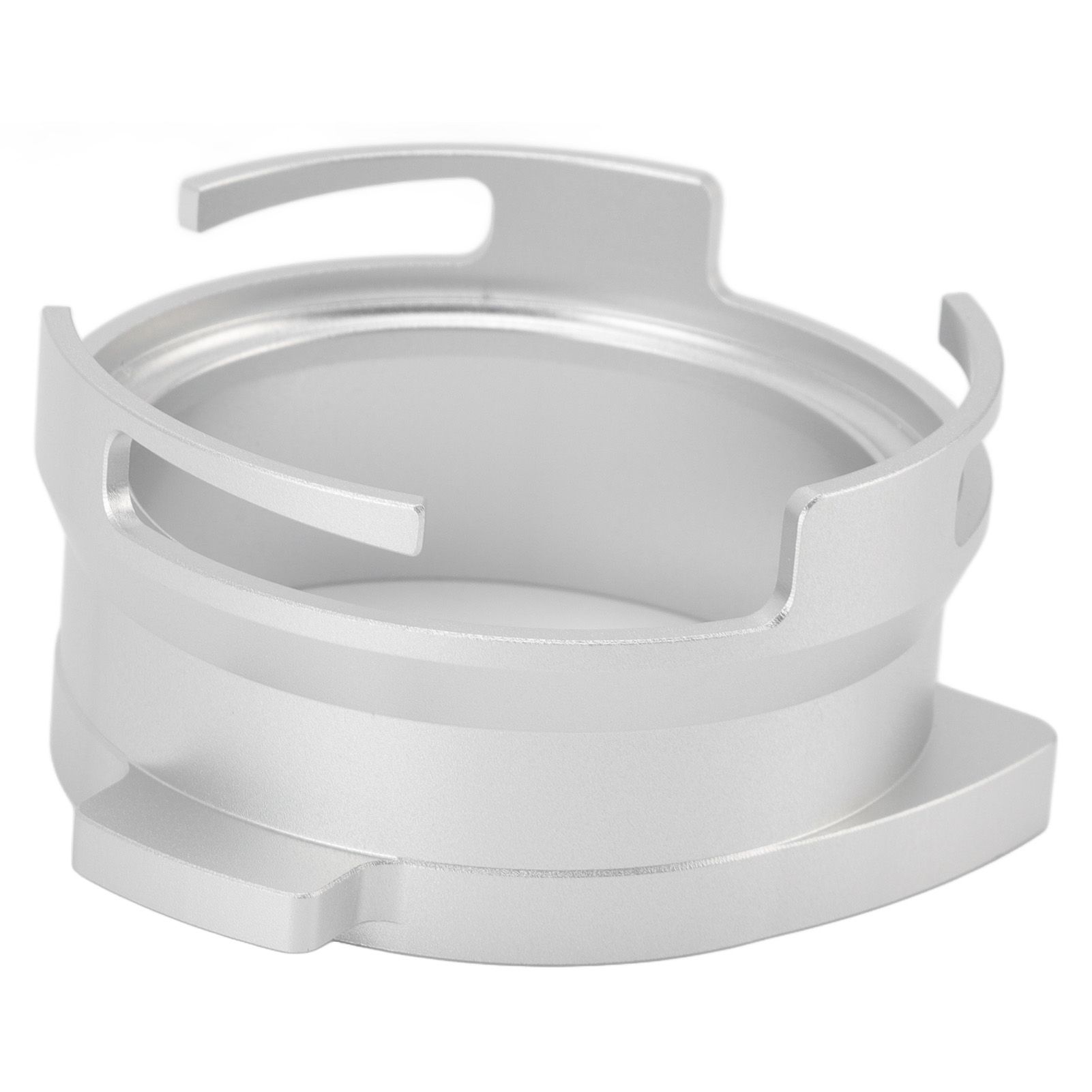 54mm Coffee Portafilter Dosing Funnel Aluminum Alloy Rotatable Dosing Funnel Coffee Machine Accessories Silver โ image 4