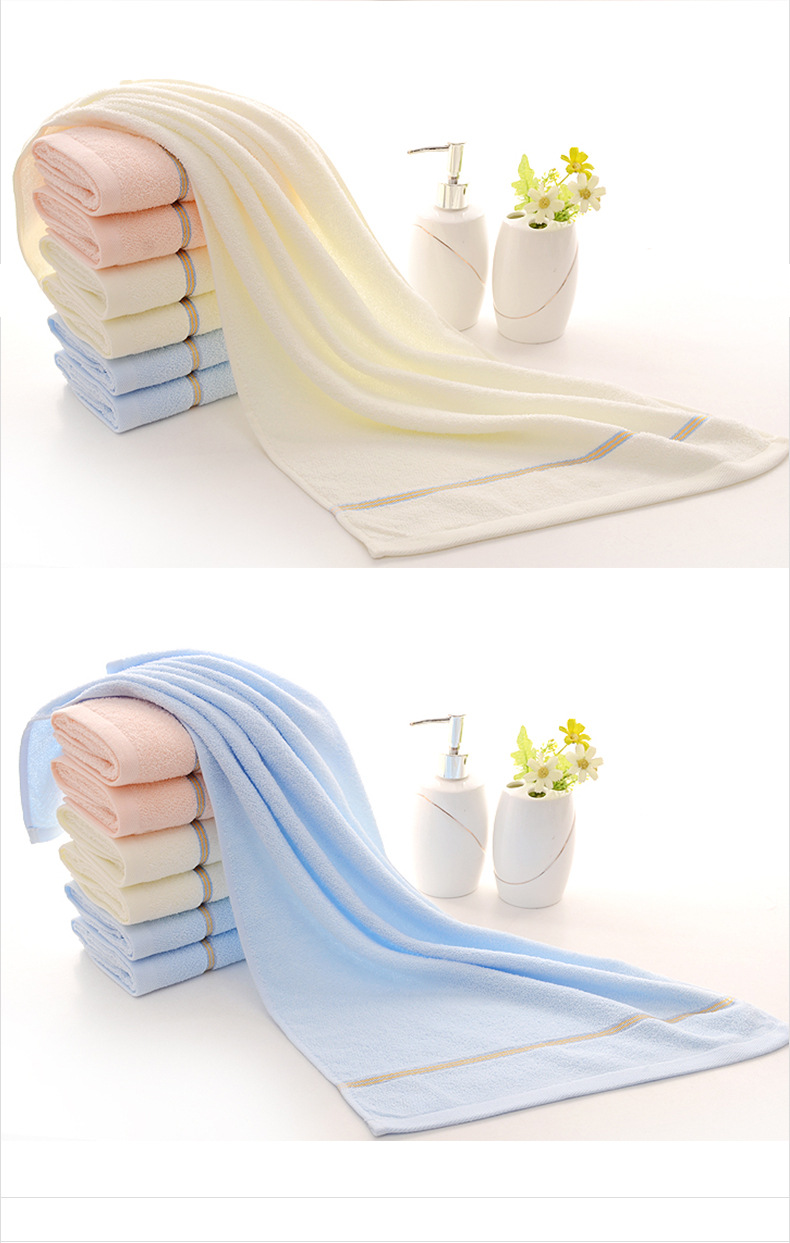 Blue Luxury Soft Cotton Towel Set - 5-Piece Bathroom Towels, Absorbent & Quick-Drying, Gentle for Sensitive Skin โ image 4