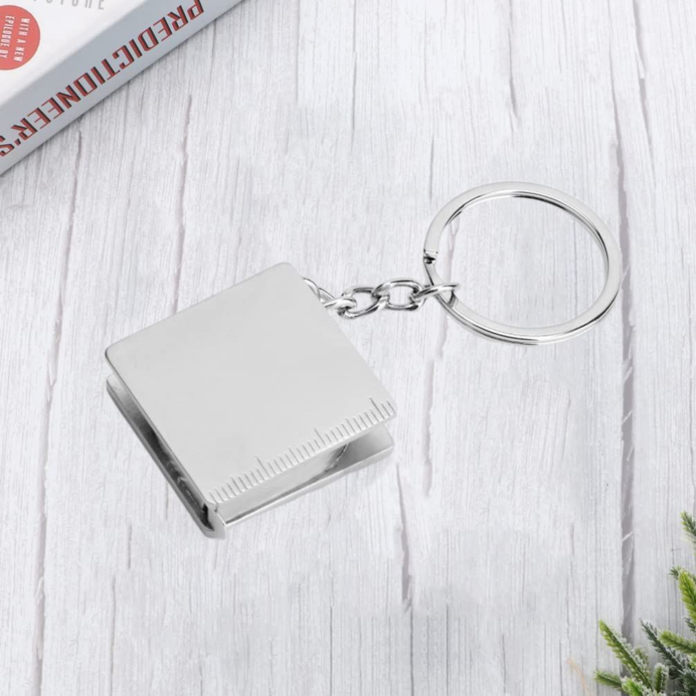1Pcs tape measure tool Small Retractable Tape Measure Pendant Portable Square High Precision Tape Measure with Key measuring โ image 3