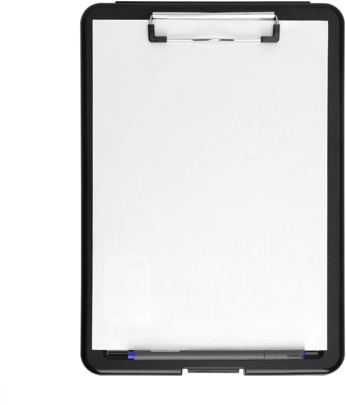 A4 Heavy Duty Storage Clipboard, Writing Pad File Folders with Storage Compartment Business Office Document Holder Medical Clipboards