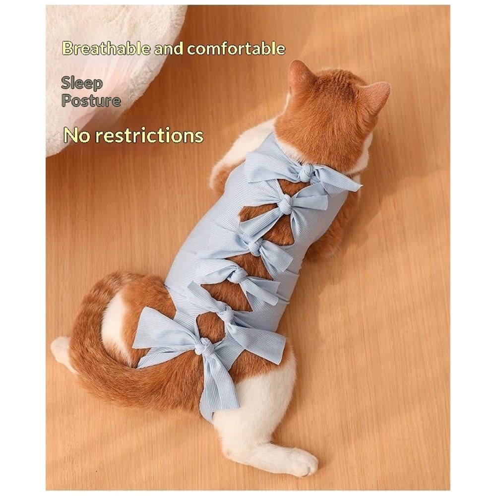 Cat Recovery Suit Anti Licking, Cats Surgery Recovery Suit Female Kitten Onesie After Spay, Cone of Shame Alternative, Post-Surgery Kitten Surgical Clothes for — image 2