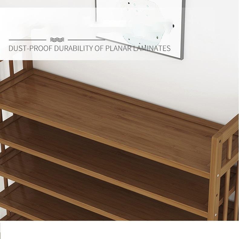 11 Tier Tower Bamboo Wooden Shoe Rack Corner Shelf Stand Storage Organizer — image 5