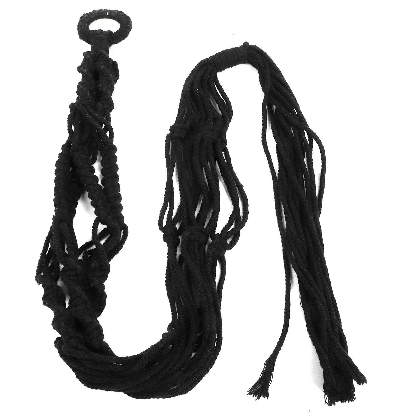 Cotton Twisted Rope Plant Hanger Hanging Planter Decorative Flower Pot Holder Home Decor โ image 2