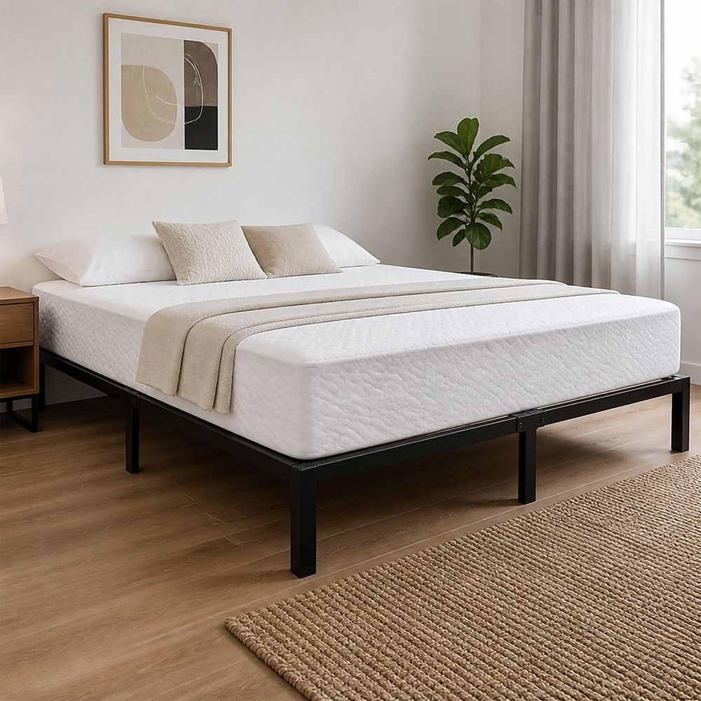 King Full Metal Bed Frame Base – Sturdy Steel Bed Base for Australian Mattress — image 4