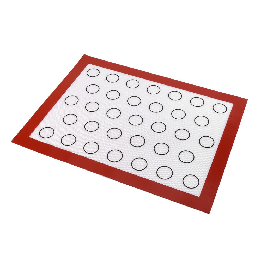 Nonstick Silicone Baking Mat Oven Pastry Liner Macaron Cake Cookie Sheet Kitchen (Red) — image 6