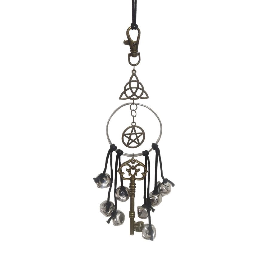 Witch Bells for Door Witchcraft Bells Supplies Wiccan Decor Altar Bell Antique Magic Keys Witchy Wicca Home Protection โ image 2