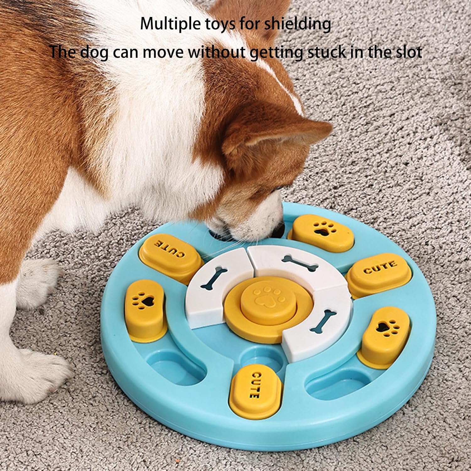 Dog Toys - Educational Toys - Treat Dispenser - Blue - 1pc — image 3
