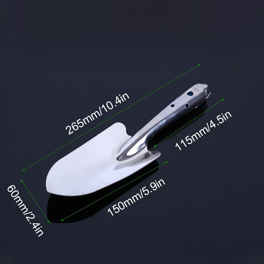 Stainless Steel Garden Trowel Potting Soil Scoop Hand Shovel Tool Soil Diggers for Gardening Planting Seedlings — image 2