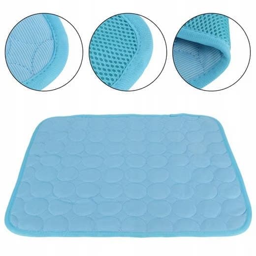 1 Cooling Mat for Dogs and Cats, Breathable Pet Cooling Pad in Blue, 62 × 50cm — image 5