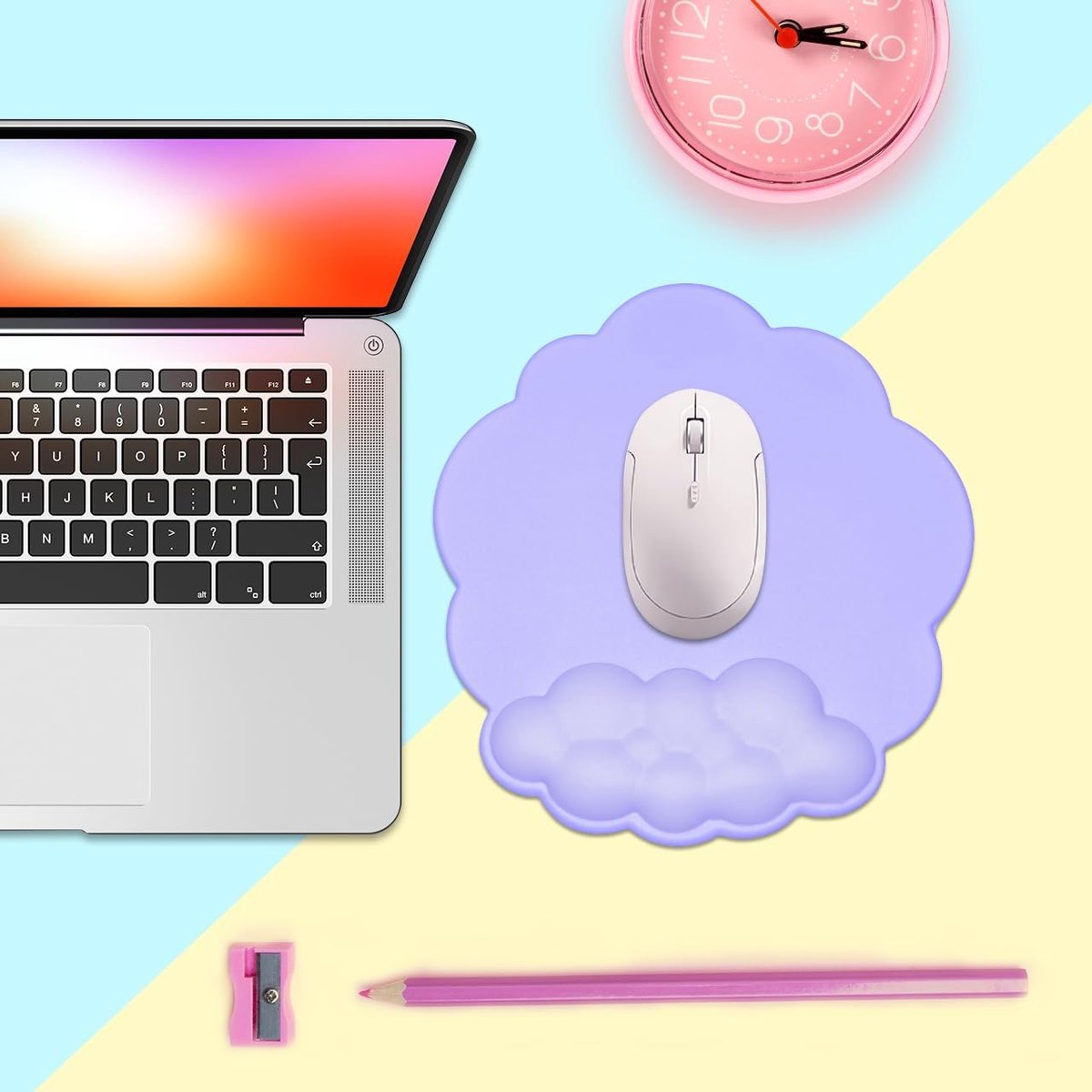 Mouse Pad - Mouse Pad with Wrist Rest - Ergonomic Mouse Pad - Mouse Pad with Leather Surface, Suitable for Computers, Laptops, Office, Home and Travel, with โ image 6