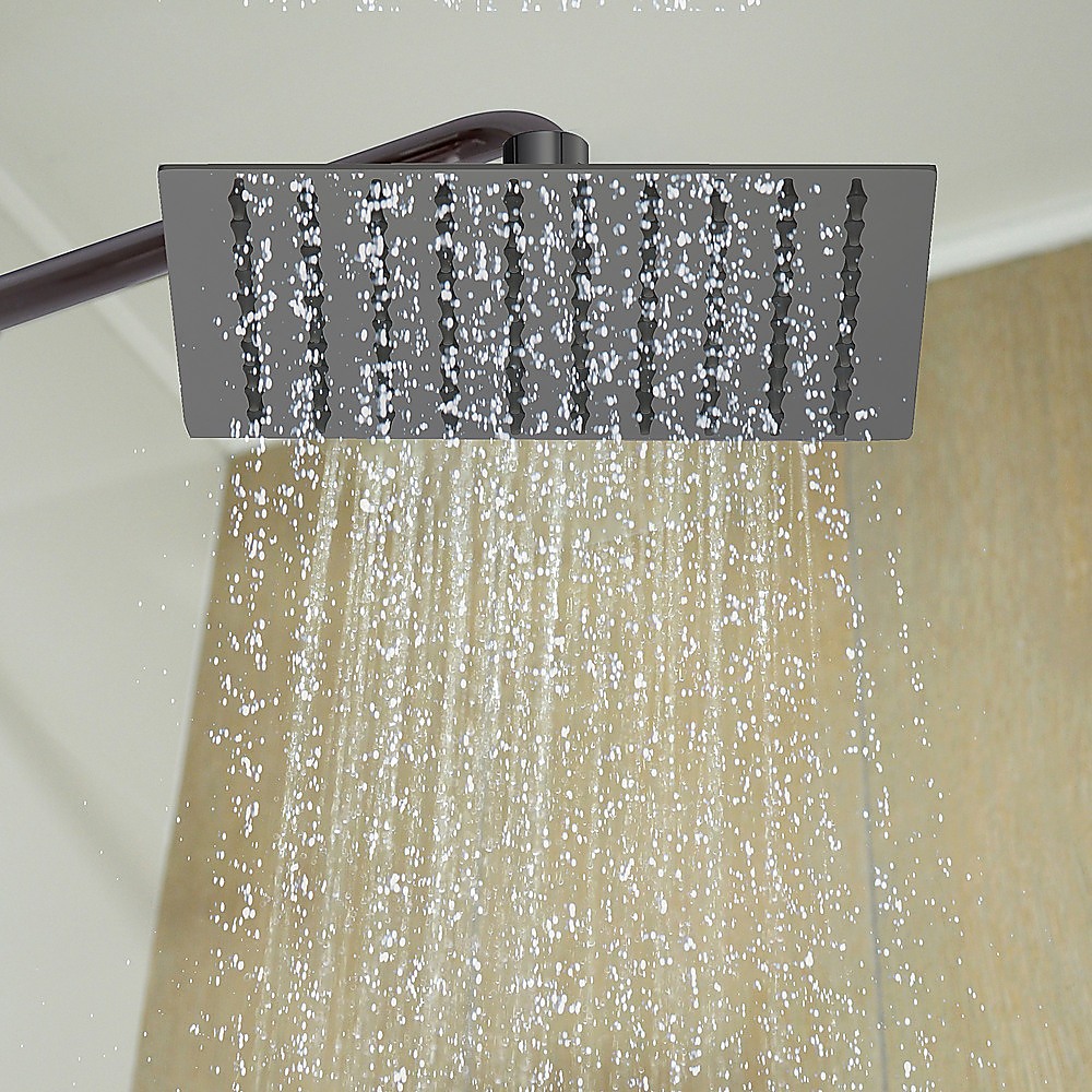 200mm Shower Head Square 304SS Electroplated Matte Black Finish โ image 2