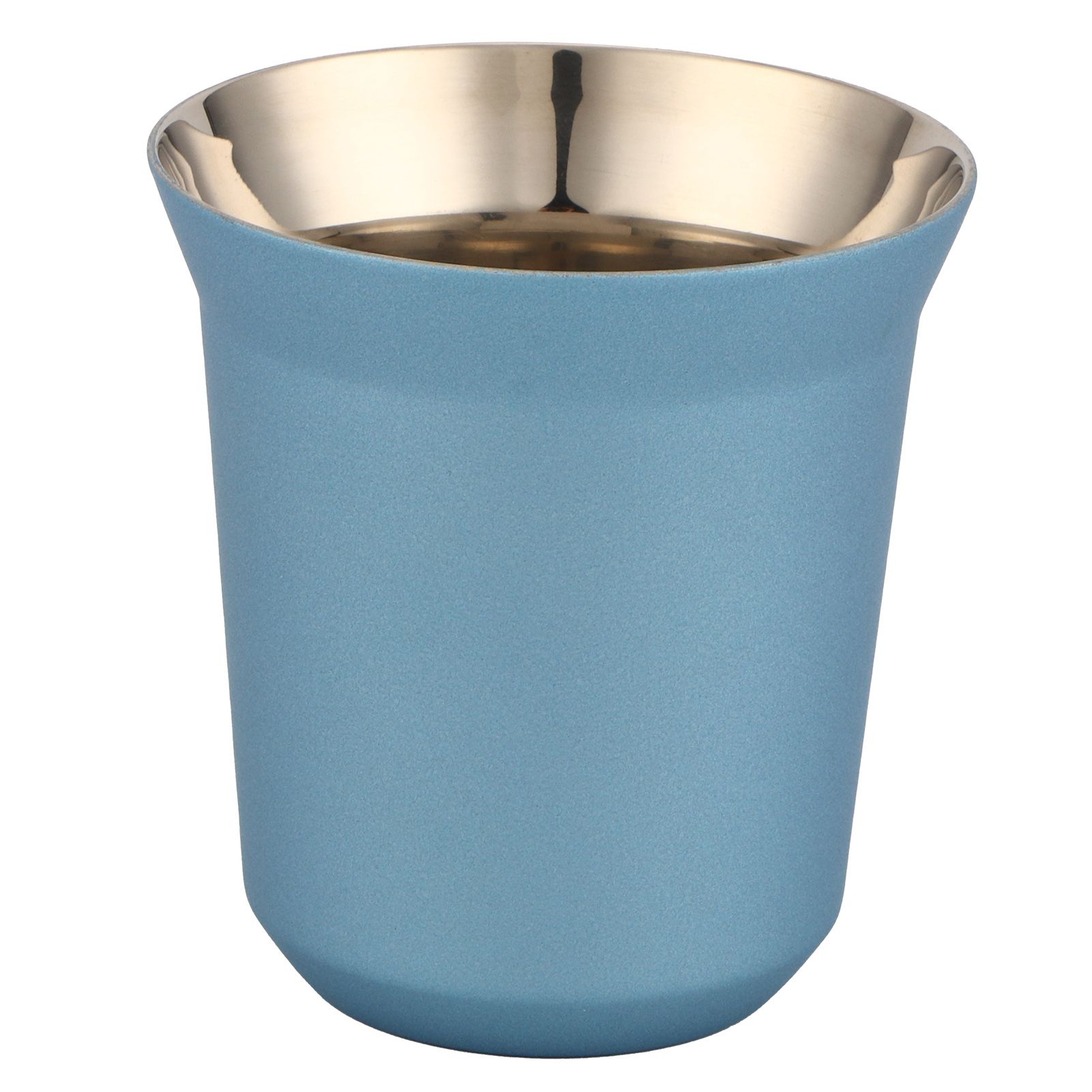 Stainless Steel Coffee Cup Double Wall Insulated Capsule Cup Mug for Home Coffee ShopLight Blue 160ml — image 2