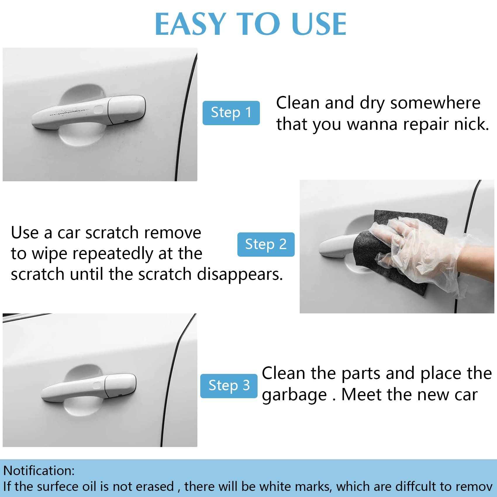 3PCS Nano Sparkle Cloth for Car Scratches, Advanced Nano Car Scratch Remover Easily Repair Scratches, Swirls, Paint Residues — image 4