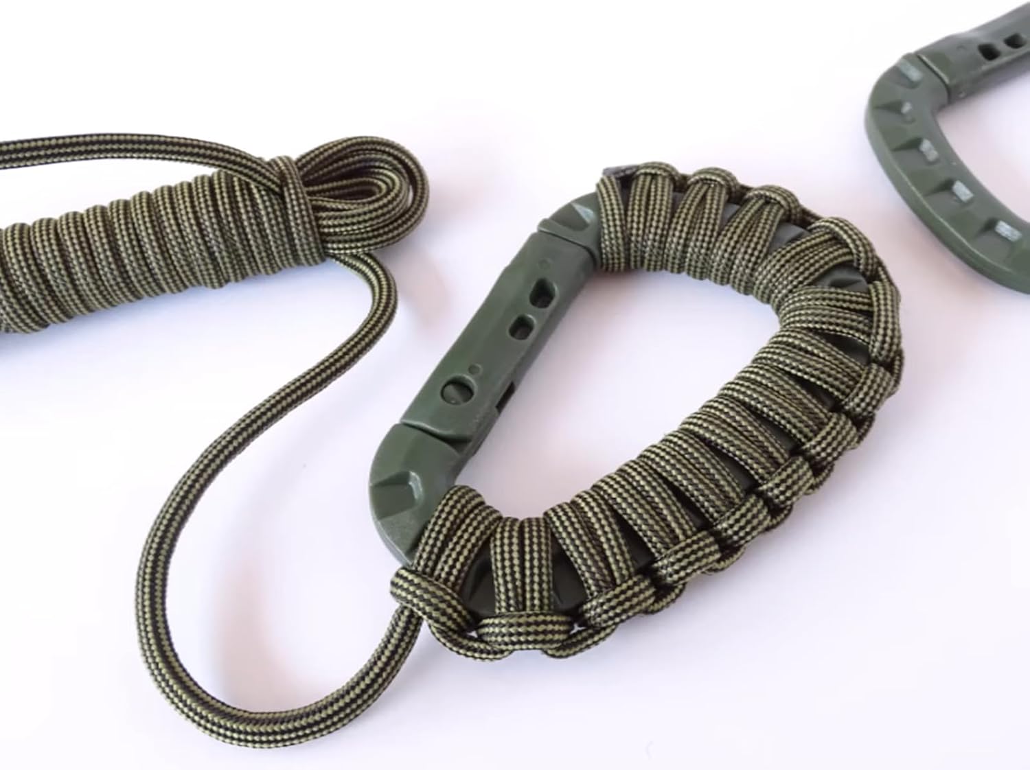 Tactical Gear Carabiner Keychain Clip Plastic D-Rings Large Key Chain Heavy Duty Snap Hook for Backpack, Belt, Keyrings, Bags, Bottle, Tent, Camping โ image 3