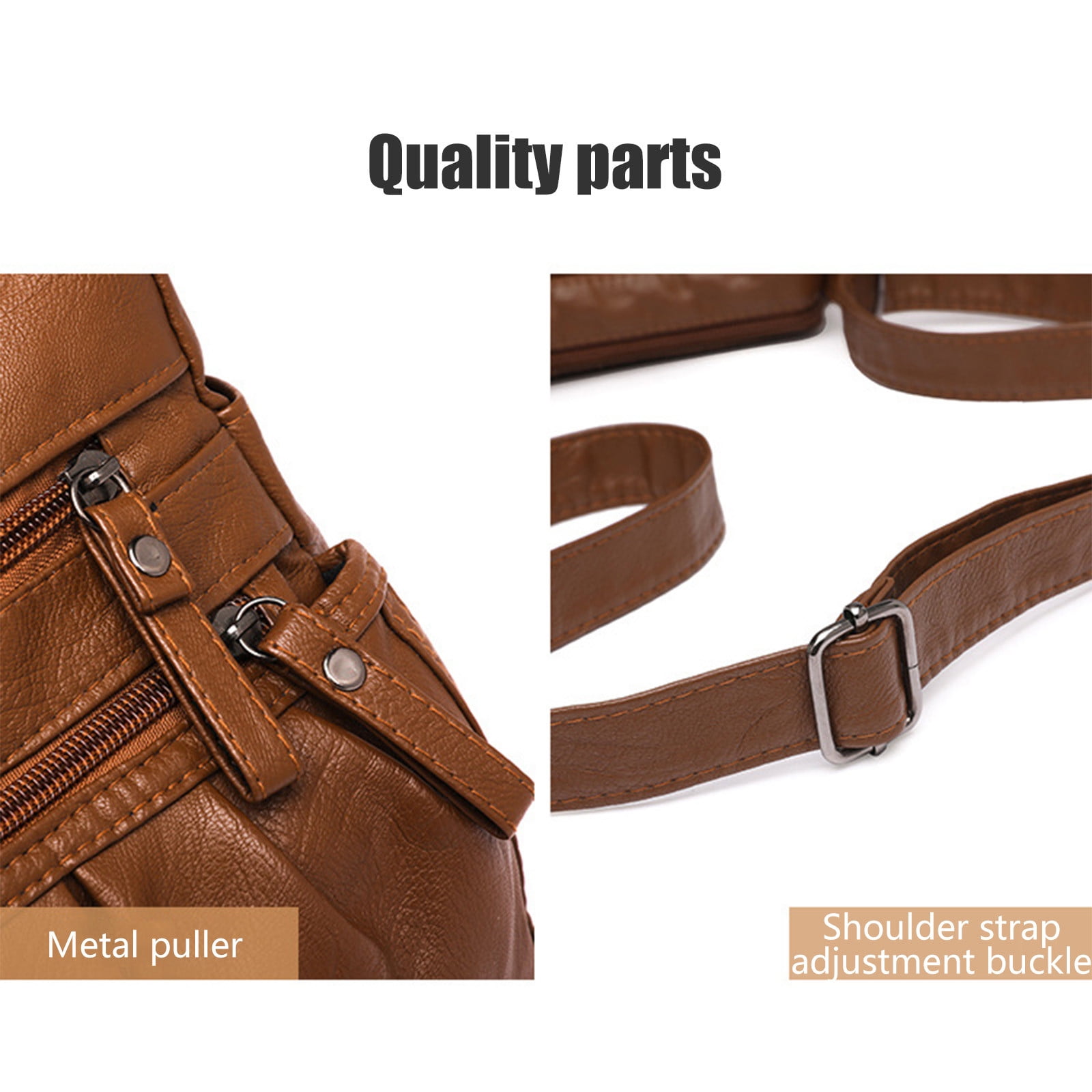 Crossbody Bags for Women, Pocketbooks Soft PU Leather Purses and Handbags, Multi Pocket Shoulder Bag, Multi Layer Fashionable Shoulder Women Bag, Shoulder — image 5