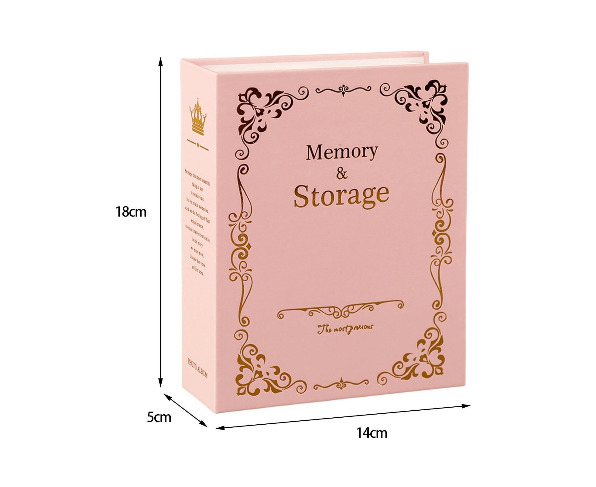 6 Inch Photo Album Bronzing Design Antiging Inserted Type Storing 100 Pockets Family Memory DIY Vintage Picture Album Book Home Supplies - Black — image 2