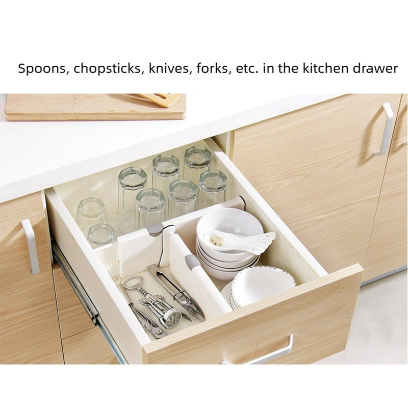 Drawer Divider Organizer for Kitchen, Closet, and More-small-10*44cm — image 2