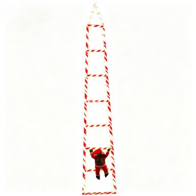 1.8M 8-Step USB Remote Control Christmas Climbing Ladder Light, IP65 Waterproof with 8 Modes, Dynamic Climbing Santa, Indoor & Outdoor Holiday โ image 5