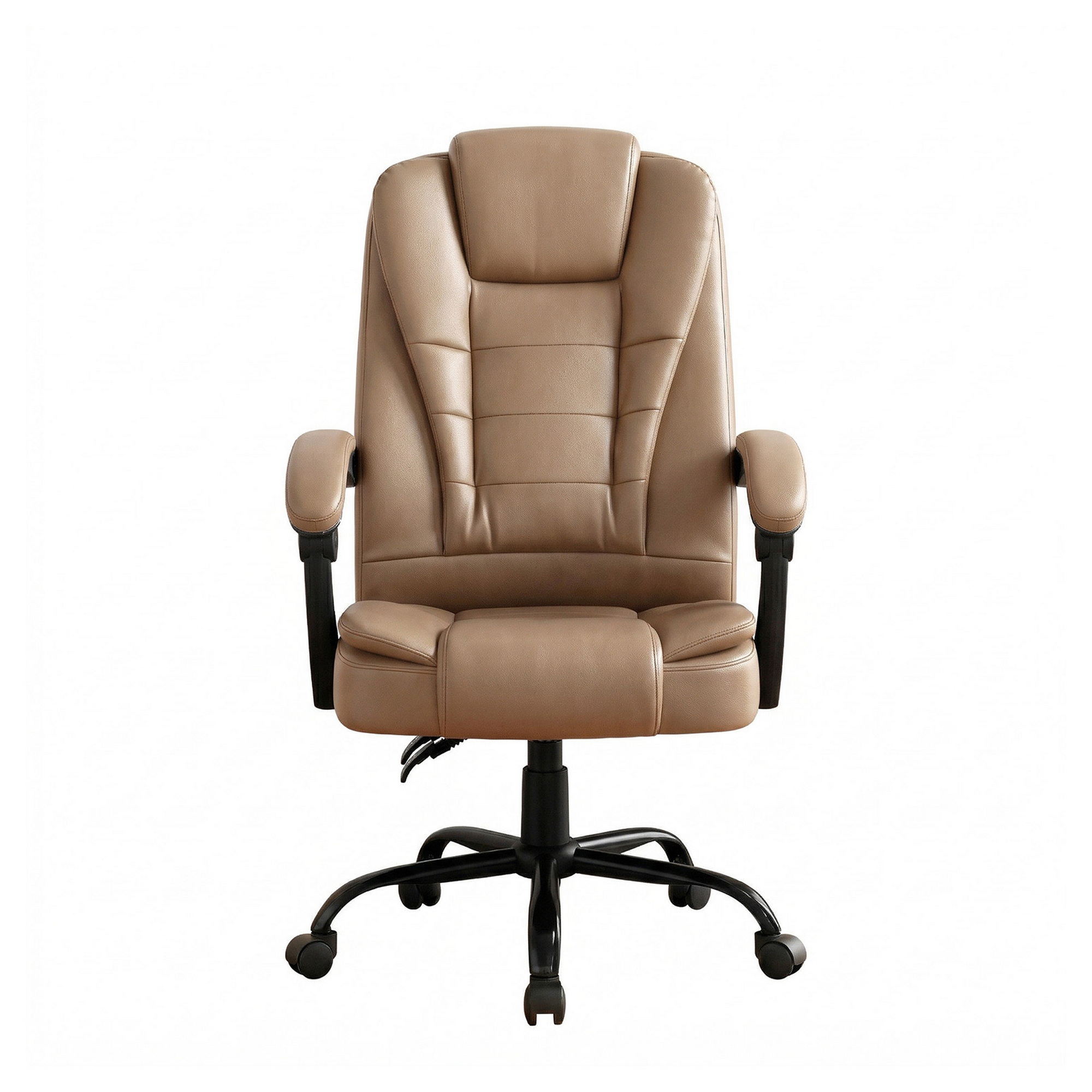 Artiss Massage Office Chair Executive Computer Gaming Chairs Brown PU Leather Espresso โ image 3