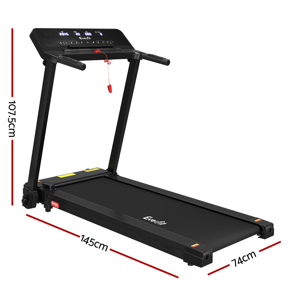 Everfit Treadmill Electric Home Gym Fitness Exercise Knob Foldable 420mm Black โ image 2