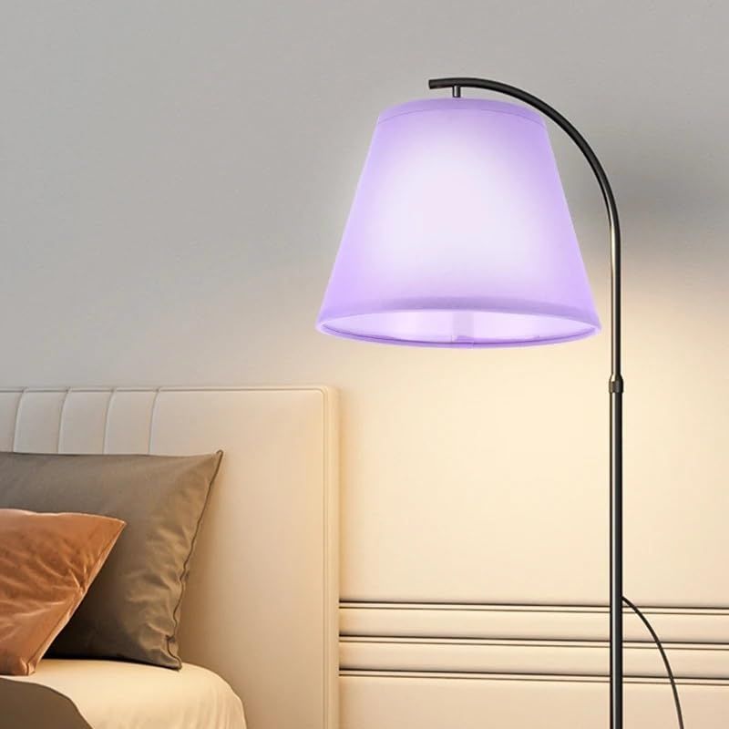 Fabric Lampshade Vintage Shades Hotel Table Light Household Cloth Floor Covers Replacement （10x17x13 purple TC lampshade） — image 4