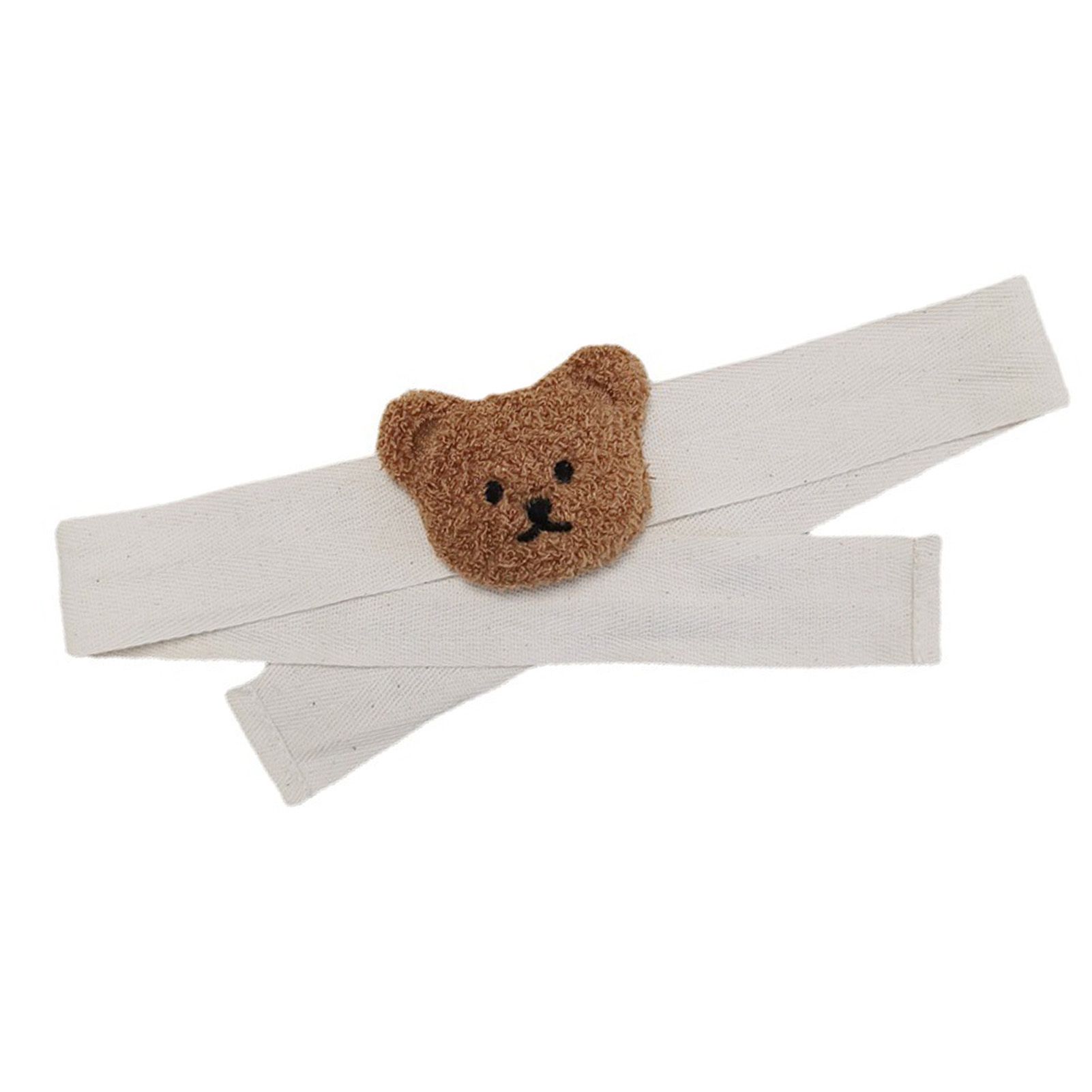 Curtain Tiebacks Embroidered Bear Head Curtain Strap Tie Rope Children Room Decoration Brown Bear โ image 3