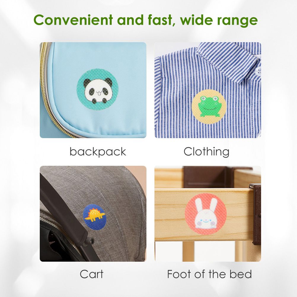 12 Sheets 72Pcs Mosquito Patches Cartoon Non Woven Natural Plant Essential Oil Mosquito Stickers for Kids Adults Summer Outdoor — image 6