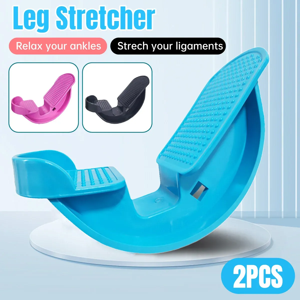 2PCS Tendon Plate Calf Stretcher Fitness Oblique Pedal Ankle Achilles Exercise - Black โ image 2