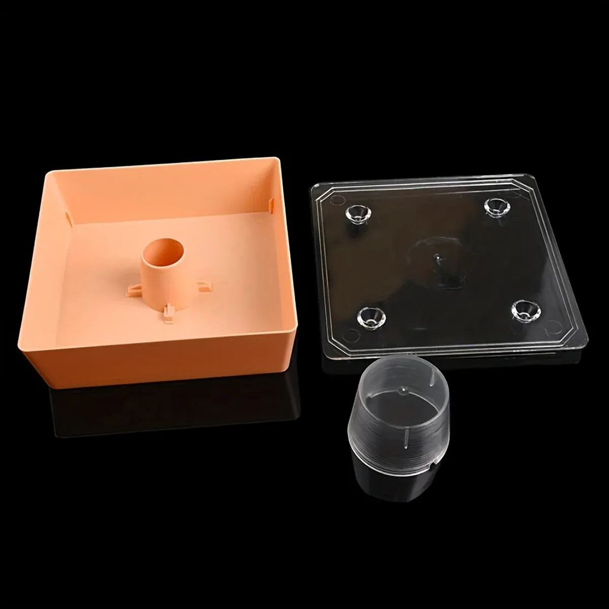 2PCS Bee Feeder Square Water Feeder Beehive Drinking Tool Plastic Beekeeping — image 4