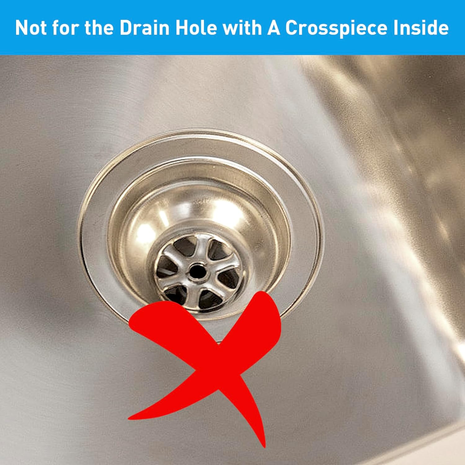 2PCS Bathroom Sink Drain Strainers, 1" Small Conical Premium Stainless Steel Porous Hair Catcher, Drainer Filter, Fit for 1.20"-1.60", Depth Than 1.60" Drain — image 4