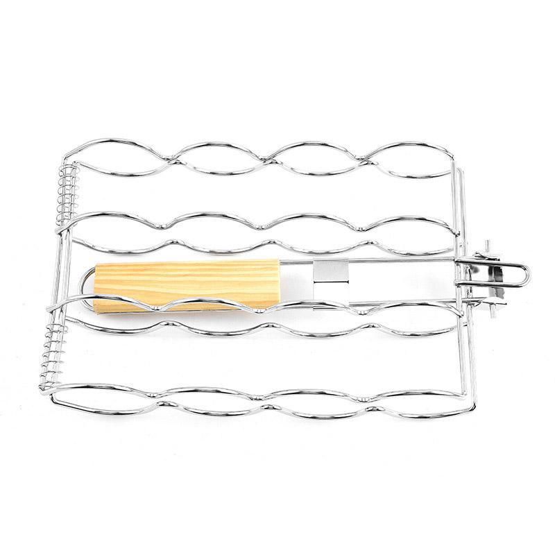 Folding Handle Corn Grill Clip Anti Scald Barbecue Tool for Home Outdoor Cooking — image 2