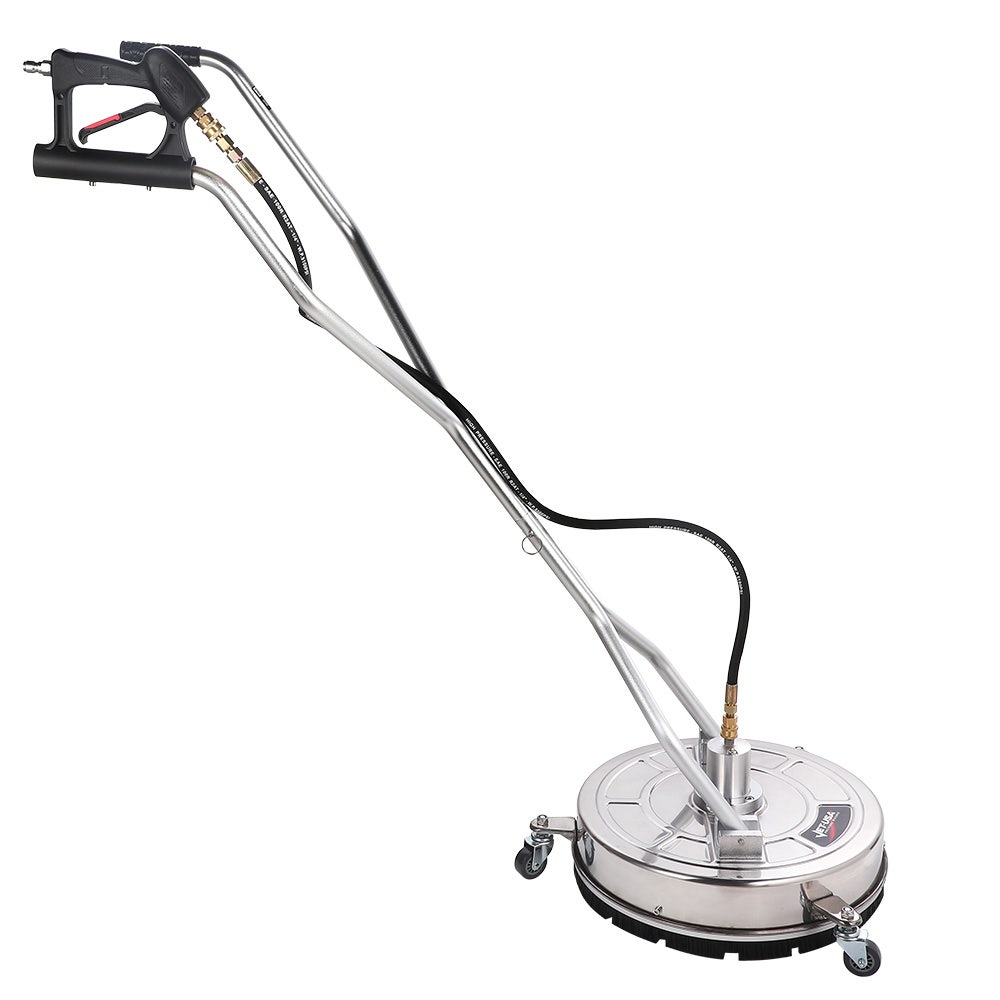 Jet-USA 21" Stainless Steel Pressure Washer Surface Cleaner with Yoke Handlebar, 3/8" Fitting