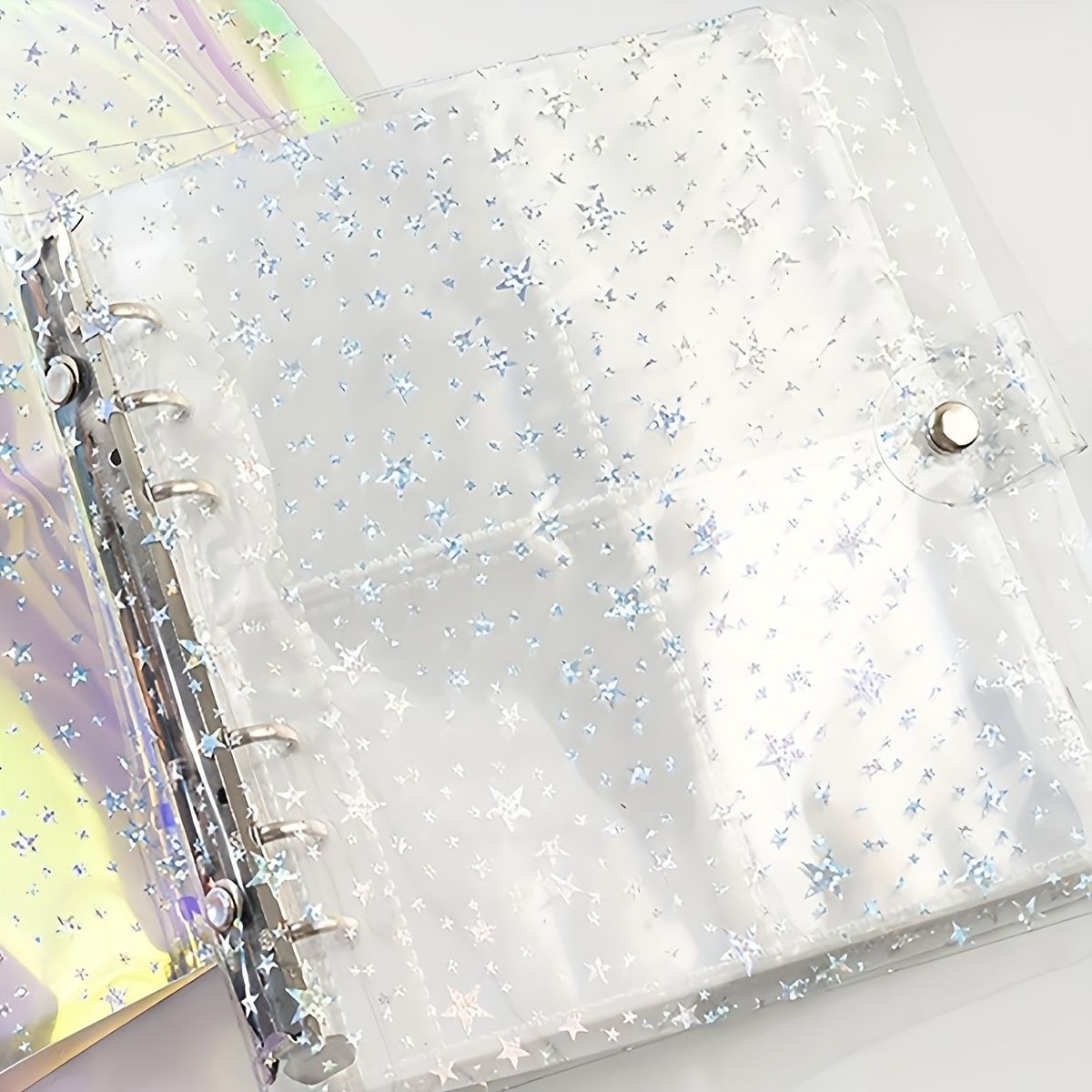 10-Page Laser Star Photo Album with 8 Pockets per Page - Thickened PET Material, Star Design, Perfect for Home Decor, Scrapbooking, and Organizing Photos laser — image 3