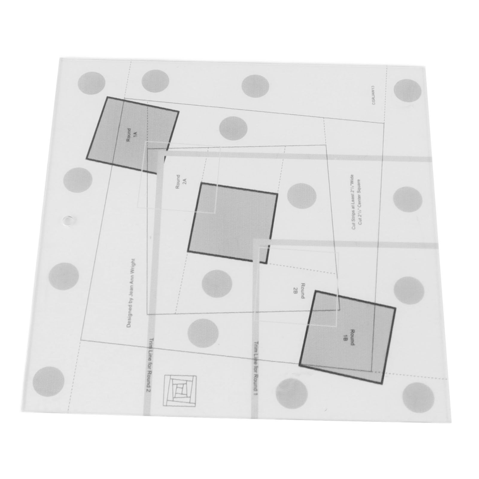 Log Cabin Quilt Ruler Transparent Acrylic Quilting Ruler Log Cabin Trim Tool โ image 4
